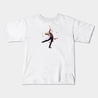 Ice Skater Kids T-Shirt